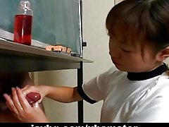 Japonès cutie itsuki wakana wanks un dur dick sense censura